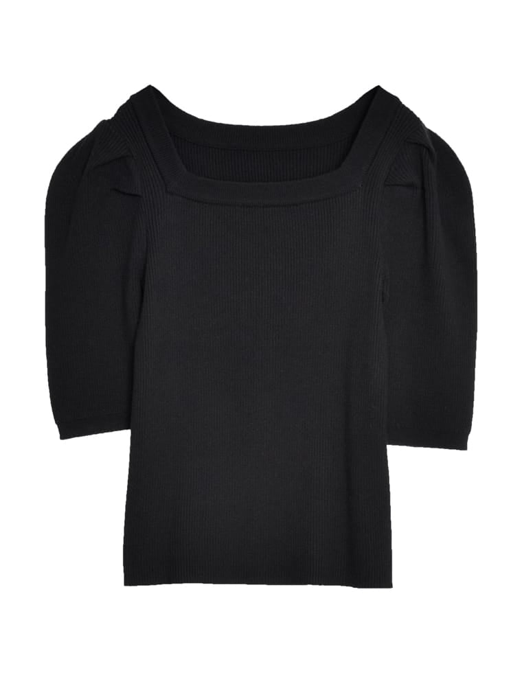 DIFFERENT PART OF THE ITEM / タックパフスリーブTシャツ