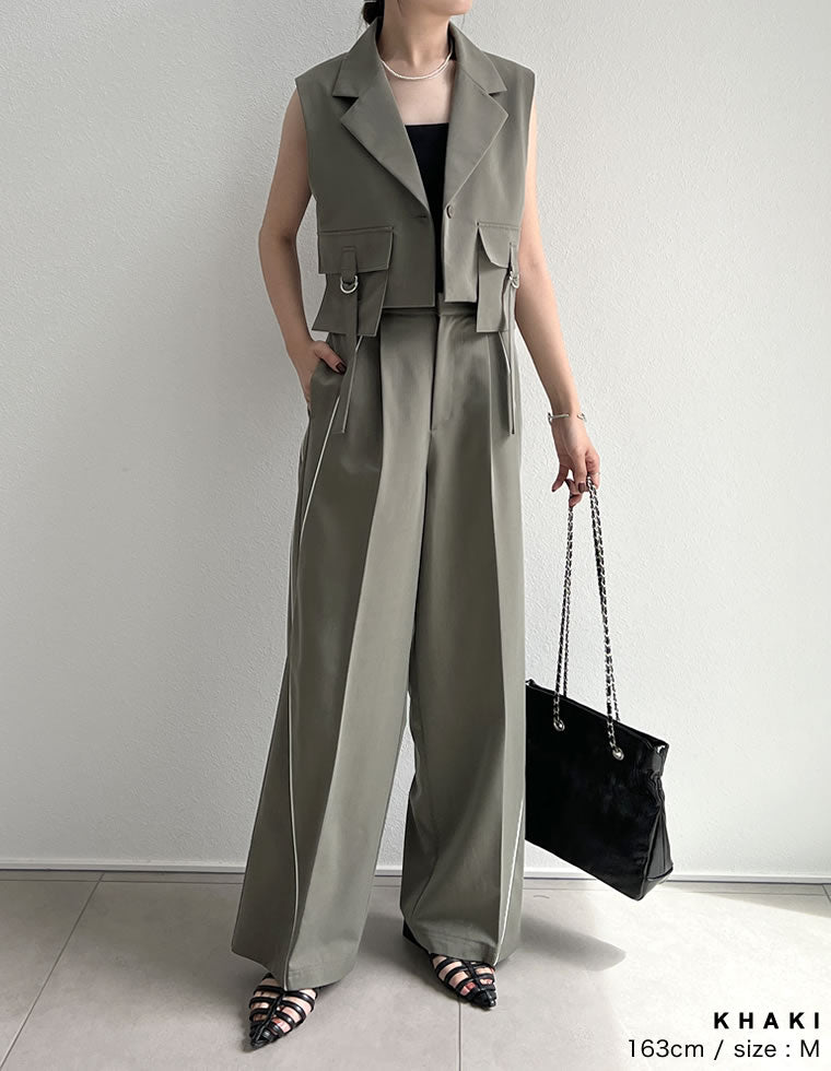 ベスト ジレ Eツイルミリタリーベスト レディース ライトツイルミリタリーベスト - トップス通販 | 人気レディース