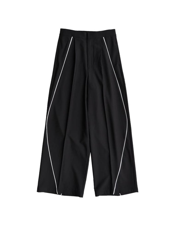 [2024 SUMMER COLLECTION][低身長/高身長サイズ有]ライトツイルパイピングカーブパンツ パンツ レディースファッション通販 リエディ