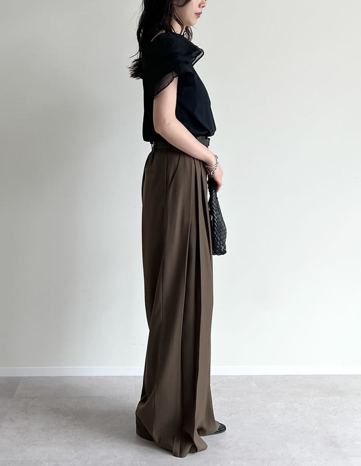 【TIME SALE 40%OFF ¥3,998⇒¥2,398】[着た瞬間ひんやり][接触冷感]2WAYシアーパフオフショルトップス トップス 人気レディースファッション通販 リエディ