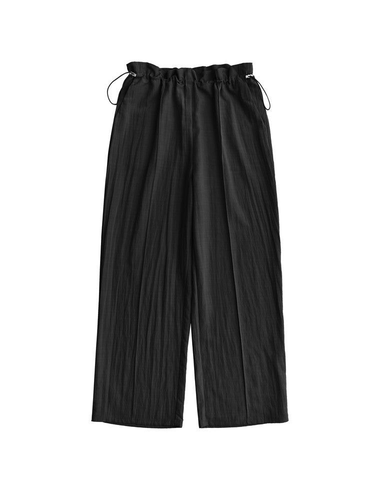 23区　今季25SS ストレッチ　ドロストイージーパンツ　黒　34 未使用 2way ドロスト イージーパンツ[品番：AZ000004336]｜andme