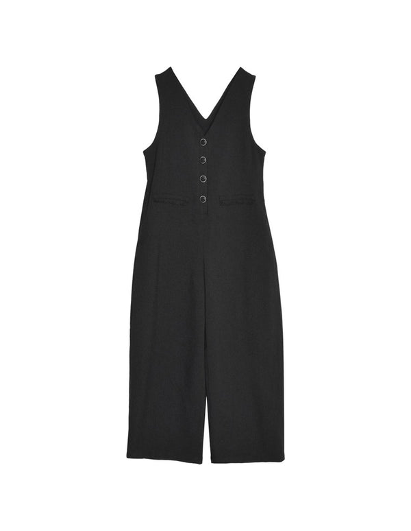 【TIME SALE 20%OFF ¥6,998⇒¥5,598】[2025 SUMMER COLLECTION][低身長/高身長サイズ有]サマーツイードVネックオールインワン オールインワン 人気レディースファッション通販 リエディ