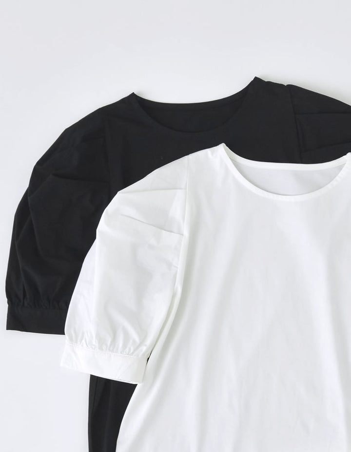 シャツ袖ドッキングボリュームスリーブTシャツ[mb] トップス レディースファッション通販 リエディ