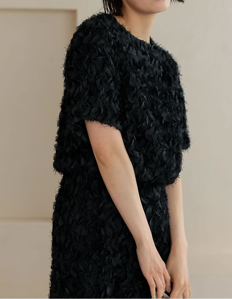 フラワージャガードブラウス - トップス通販 | 人気レディース