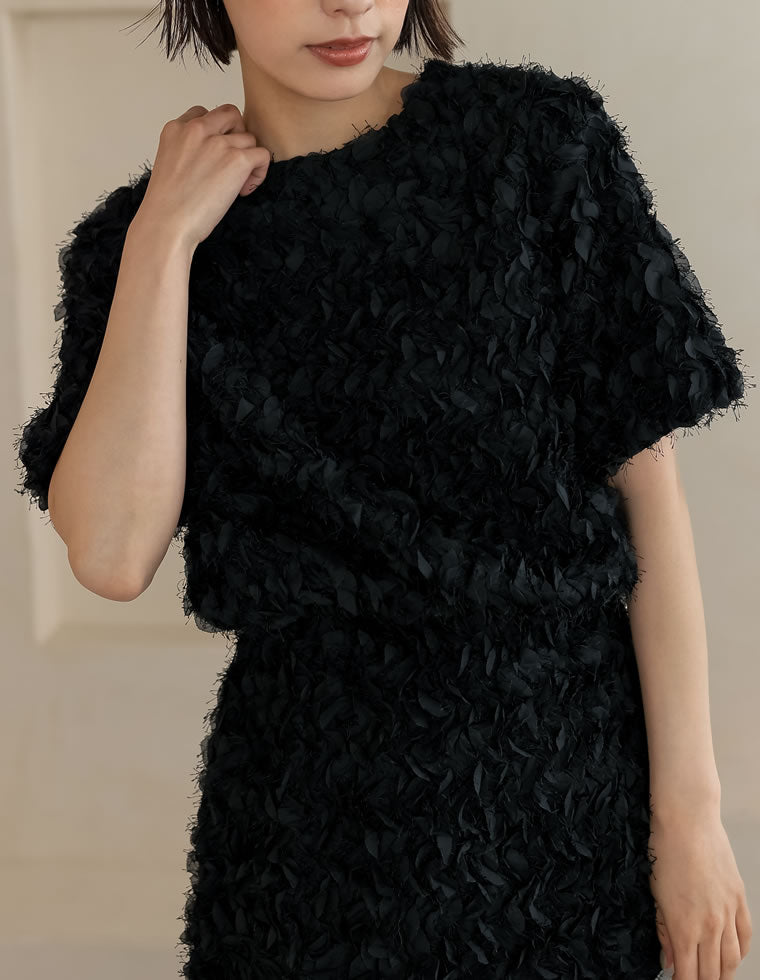 フラワージャガードブラウス - トップス通販 | 人気レディース