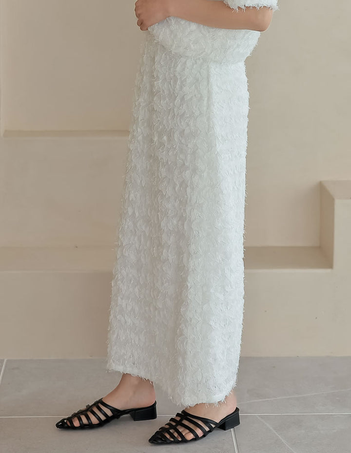 【OUTLET SALE 30%OFF ¥4,998⇒¥3,498】[オケージョン セレモニー][低身長サイズ有]フラワージャガードスカート スカート 人気レディースファッション通販 リエディ