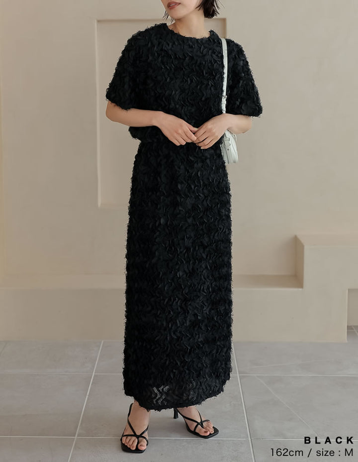 【OUTLET SALE 30%OFF ¥4,998⇒¥3,498】[オケージョン セレモニー][低身長サイズ有]フラワージャガードスカート スカート 人気レディースファッション通販 リエディ