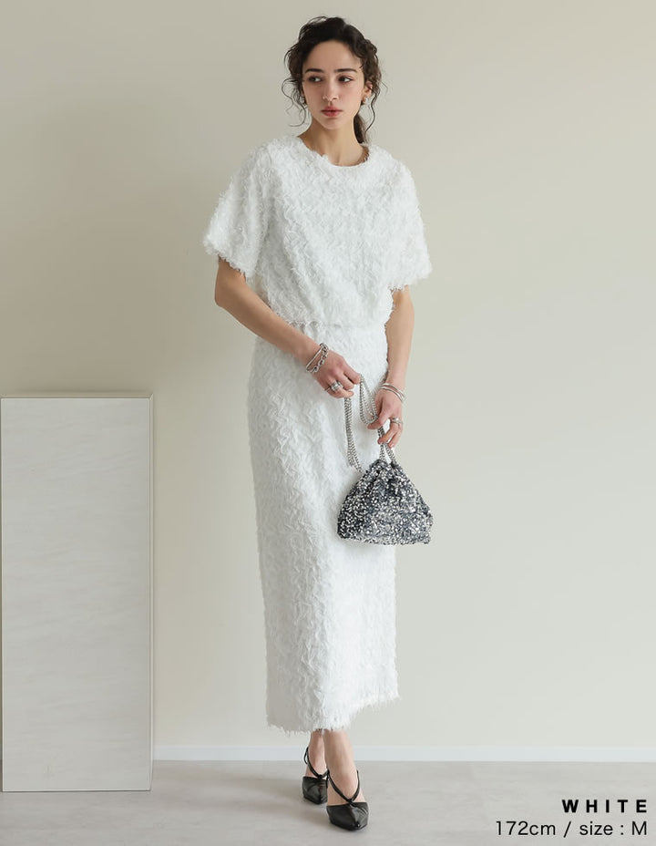 【OUTLET SALE 30%OFF ¥4,998⇒¥3,498】[オケージョン セレモニー][低身長サイズ有]フラワージャガードスカート スカート 人気レディースファッション通販 リエディ