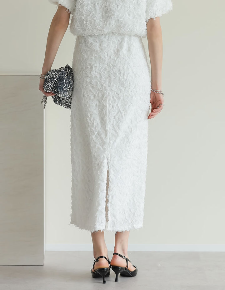 【OUTLET SALE 30%OFF ¥4,998⇒¥3,498】[オケージョン セレモニー][低身長サイズ有]フラワージャガードスカート スカート 人気レディースファッション通販 リエディ