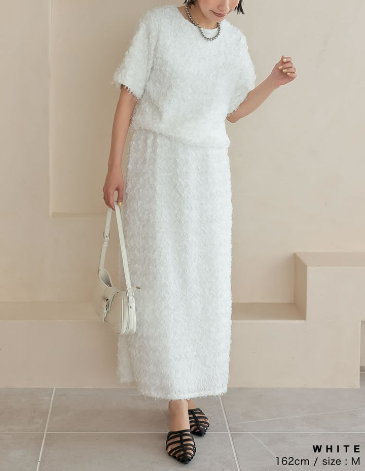 【OUTLET SALE 30%OFF ¥4,998⇒¥3,498】[オケージョン セレモニー][低身長サイズ有]フラワージャガードスカート スカート 人気レディースファッション通販 リエディ