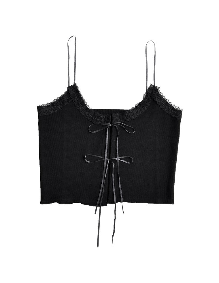レースネックリボンキャミソール - トップス通販 | 人気レディース