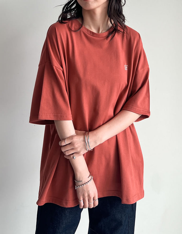 【TIME SALE 50%OFF ¥2,998⇒¥1,499】ワンポイント刺繍オーバーサイズTシャツ[mb] トップス 人気レディースファッション通販 リエディ