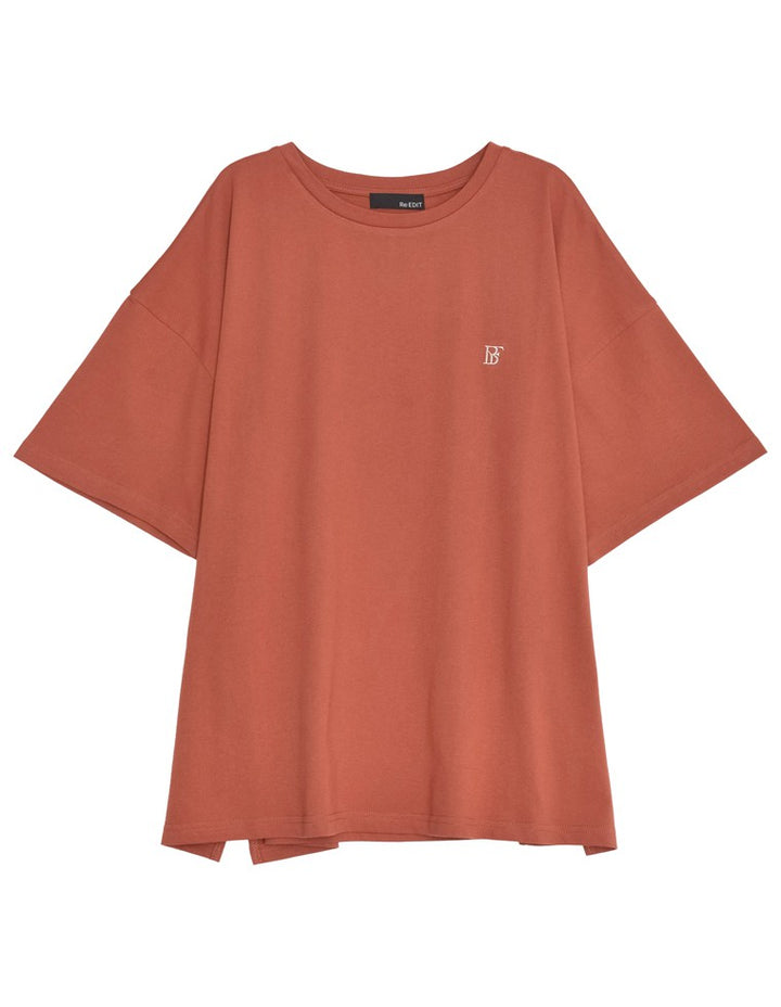 【特別価格 20%OFF ¥2,998⇒¥2,398】[2024 SUMMER COLLECTION]ワンポイント刺繍オーバーサイズTシャツ[mb] トップス レディースファッション通販 リエディ