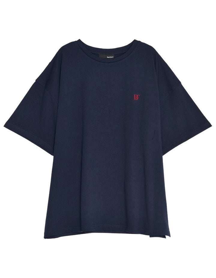 【特別価格 20%OFF ¥2,998⇒¥2,398】[2024 SUMMER COLLECTION]ワンポイント刺繍オーバーサイズTシャツ[mb] トップス レディースファッション通販 リエディ