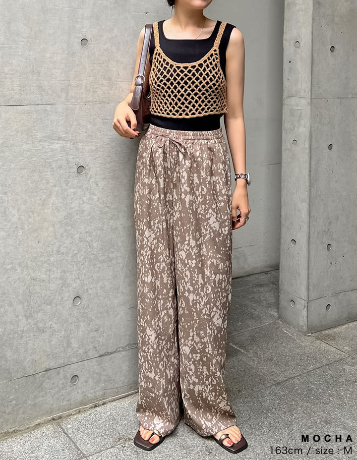 【TIME SALE 50%OFF ¥2,998⇒¥1,499】[2024 SUMMER COLLECTION]メッシュ編みニットショートキャミビスチェ[mb] トップス 人気レディースファッション通販 リエディ