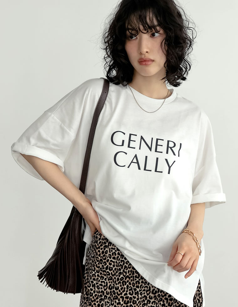 オーバーサイズロゴTシャツ - トップス通販 | 人気レディース