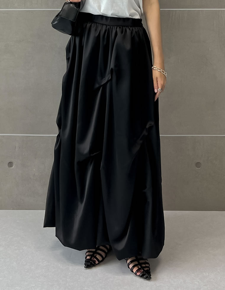 サテンバルーンロングスカート - スカート通販 | 人気レディース