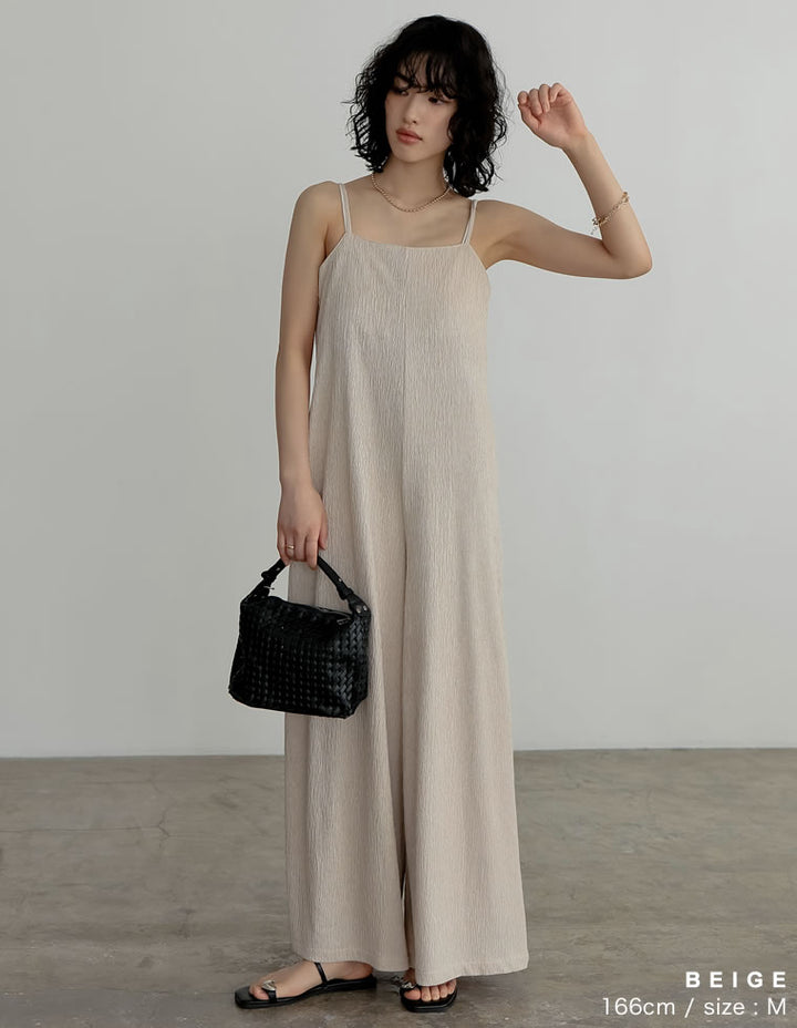【TIME SALE 30%OFF ¥5,498⇒¥3,848】[低身長/高身長サイズ有]ベアルーズキャミオールインワン オールインワン 人気レディースファッション通販 リエディ