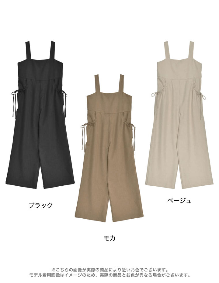 [2024 SUMMER COLLECTION][低身長/高身長サイズ有]ドライタッチサイドリボンオールインワン オールインワン レディースファッション通販 リエディ