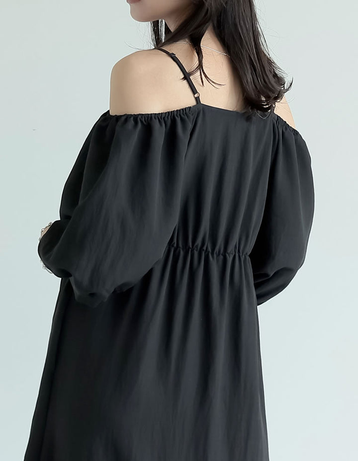 【TIME SALE 20%OFF ¥6,998⇒¥5,598】[新色追加][低身長サイズ有]パフスリーブティアードワンピース ワンピース 人気レディースファッション通販 リエディ