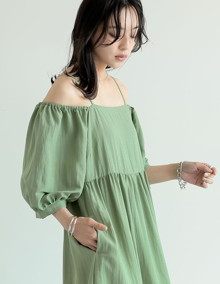 【Karen Millen】パフスリーブティアードワンピース*送料関税込 パフスリーブティアードワンピース - ワンピース通販 | 人気