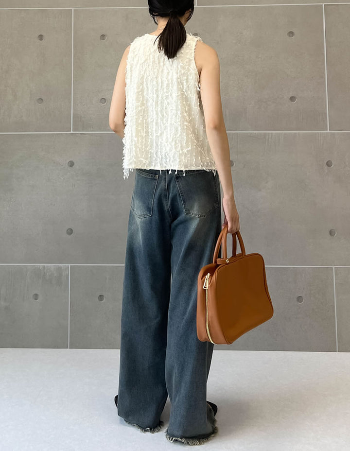 【TIME SALE 50%OFF ¥3,998⇒¥1,999】フリンジジャージアメスリトップス トップス 人気レディースファッション通販 リエディ