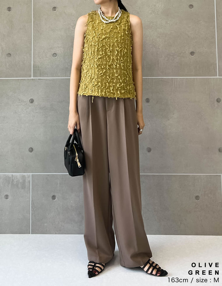 【TIME SALE 50%OFF ¥3,998⇒¥1,999】フリンジジャージアメスリトップス トップス 人気レディースファッション通販 リエディ
