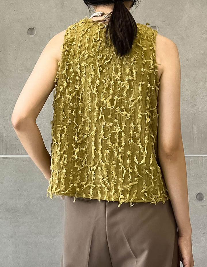【TIME SALE 50%OFF ¥3,998⇒¥1,999】フリンジジャージアメスリトップス トップス 人気レディースファッション通販 リエディ