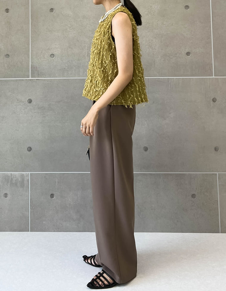 【TIME SALE 50%OFF ¥3,998⇒¥1,999】フリンジジャージアメスリトップス トップス 人気レディースファッション通販 リエディ
