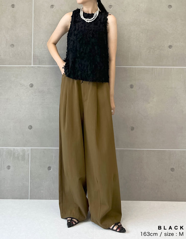 【TIME SALE 50%OFF ¥3,998⇒¥1,999】フリンジジャージアメスリトップス トップス 人気レディースファッション通販 リエディ