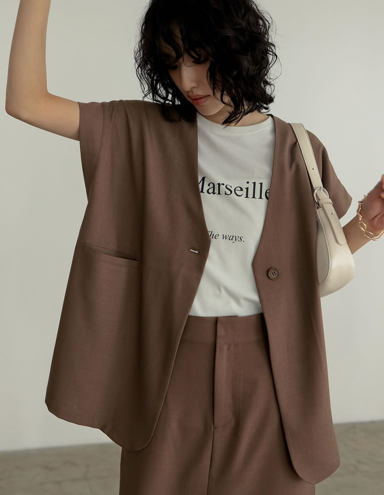 ビエラライクノーカラージレ - ジャケット/アウター通販 | 人気