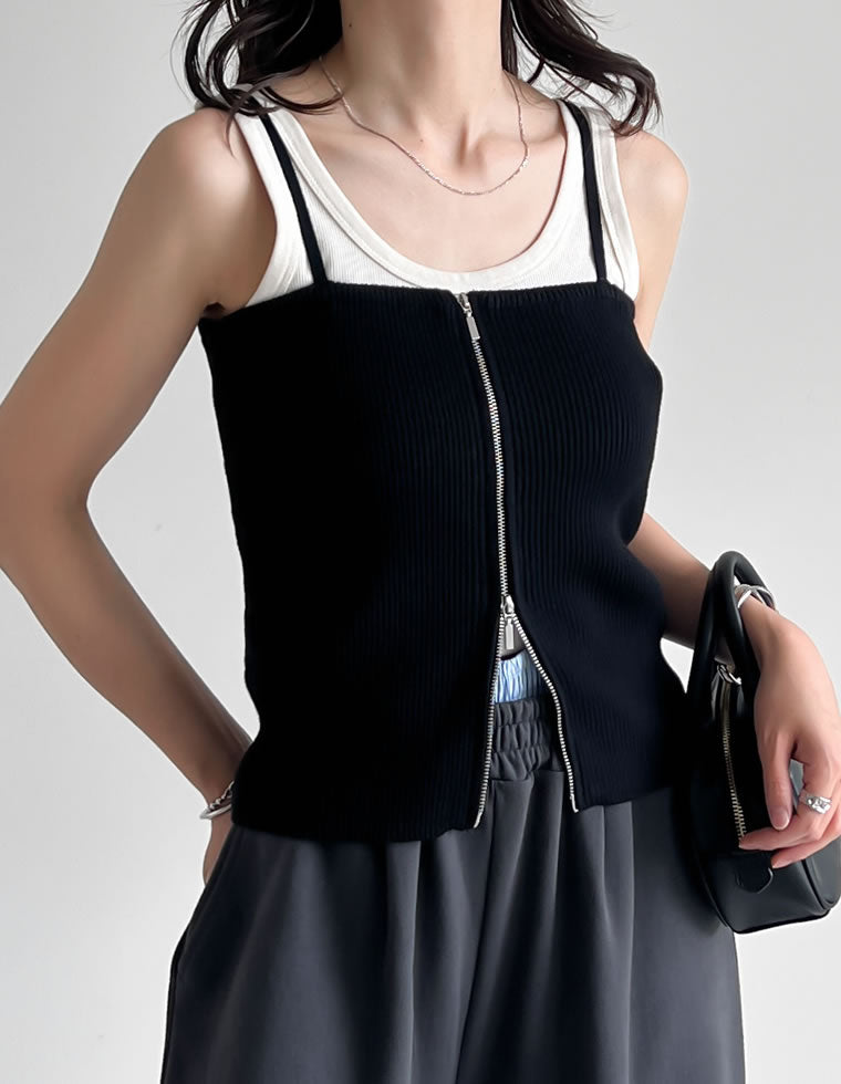 khaite LUCIE トップ　リブニットビスチェ リブニットマルチウェイビスチェ - トップス通販 | 人気