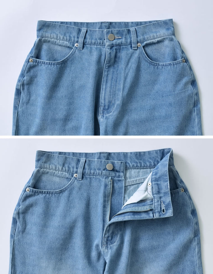 【PRE ORDER記念 20%OFFクーポン対象 ¥5,498⇒¥4,399】[2024 SUMMER PRE ORDER][MEISM by Re:EDIT][低身長/高身長サイズ有]コットンセミフレアデニムパンツ パンツ レディースファッション通販 リエディ