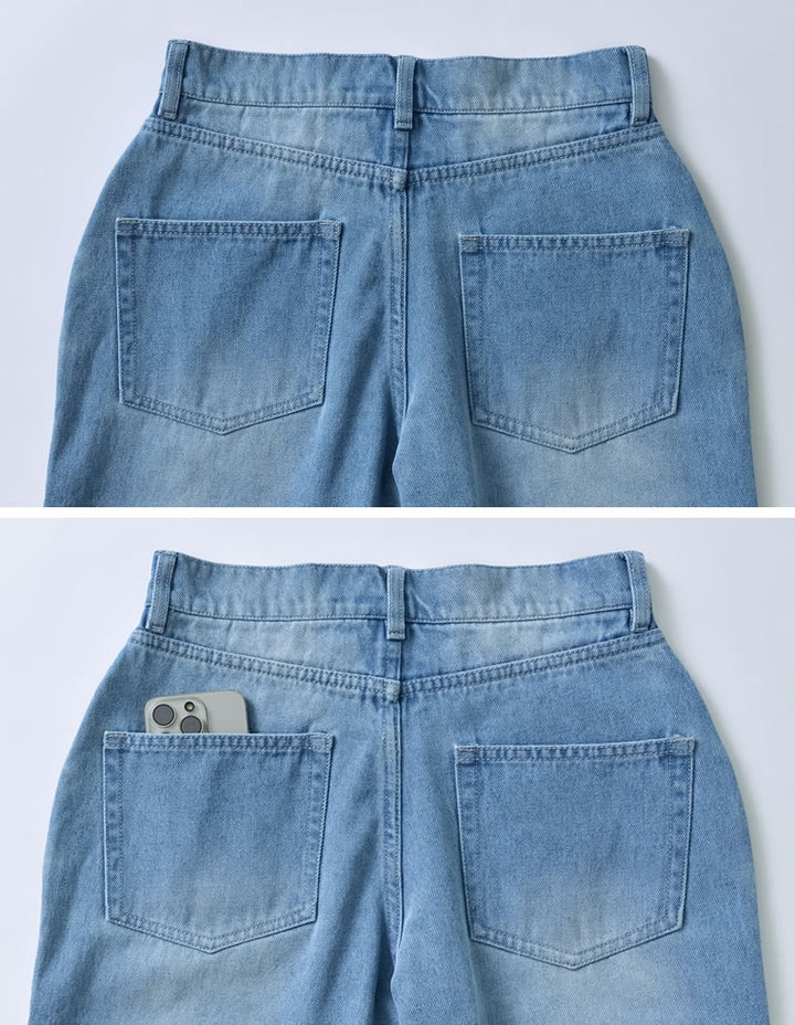 【PRE ORDER記念 20%OFFクーポン対象 ¥5,498⇒¥4,399】[2024 SUMMER PRE ORDER][MEISM by Re:EDIT][低身長/高身長サイズ有]コットンセミフレアデニムパンツ パンツ レディースファッション通販 リエディ