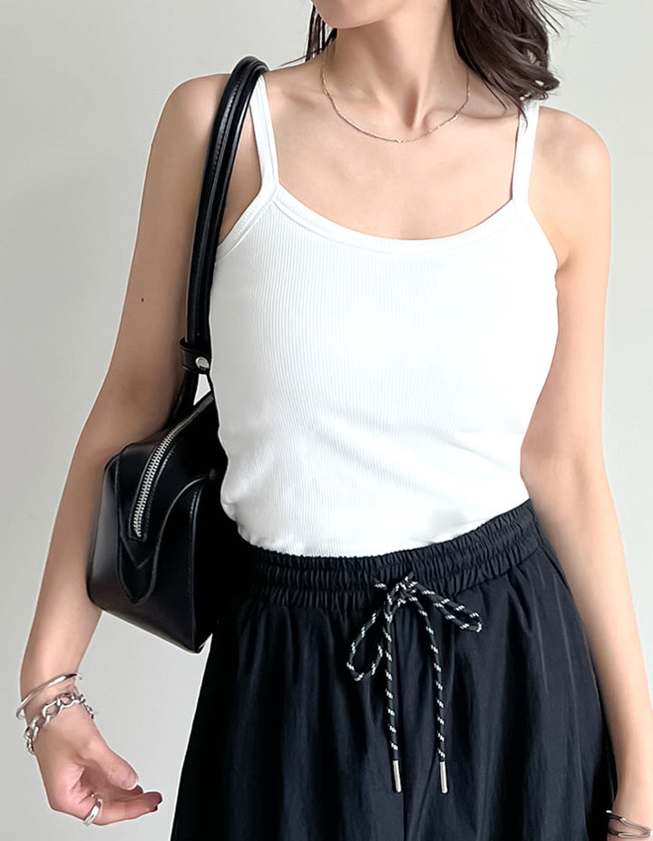 【TIME SALE 50%OFF ¥2,798⇒¥1,399】選べる丈カップ付きリブキャミソール[返品交換不可][mb] トップス 人気レディースファッション通販 リエディ