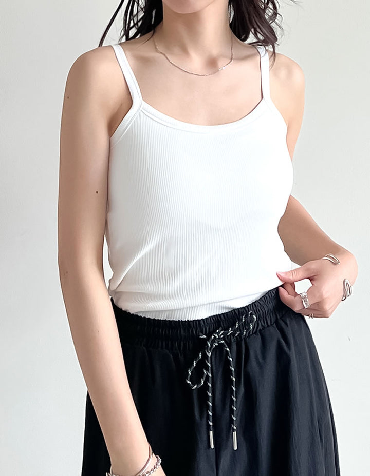【TIME SALE 50%OFF ¥2,798⇒¥1,399】選べる丈カップ付きリブキャミソール[返品交換不可][mb] トップス 人気レディースファッション通販 リエディ
