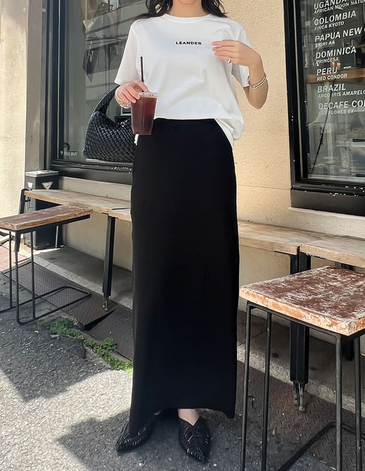 【TIME SALE 10%OFF ¥4,998⇒¥4,498】[セルフカット][大きいサイズ有]リブカットソータイトスカート スカート 人気レディースファッション通販 リエディ