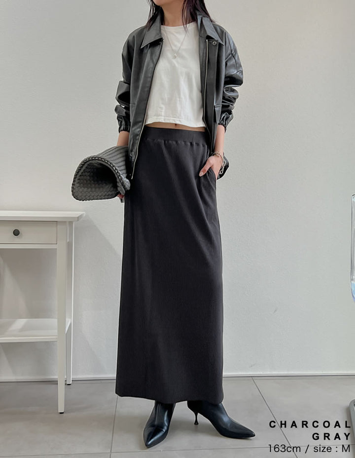 【TIME SALE 40%OFF】[セルフカット][大きいサイズ有]リブカットソータイトスカート スカート 人気レディースファッション通販 リエディ