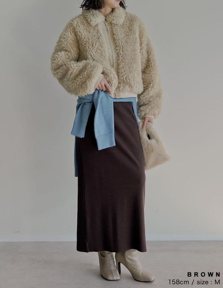 【TIME SALE 40%OFF】[セルフカット][大きいサイズ有]リブカットソータイトスカート スカート 人気レディースファッション通販 リエディ