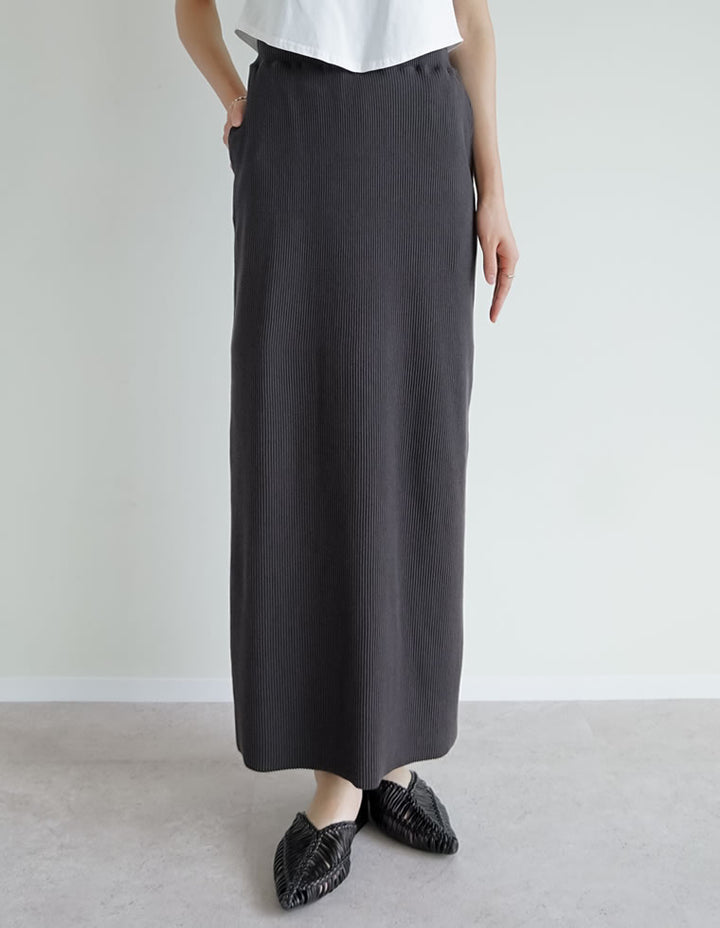 【TIME SALE 10%OFF ¥4,998⇒¥4,498】[セルフカット][大きいサイズ有]リブカットソータイトスカート スカート 人気レディースファッション通販 リエディ