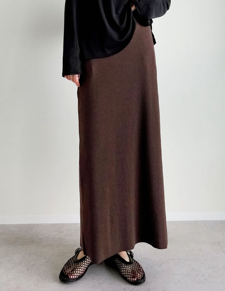 【TIME SALE 10%OFF ¥4,998⇒¥4,498】[セルフカット][大きいサイズ有]リブカットソータイトスカート スカート 人気レディースファッション通販 リエディ