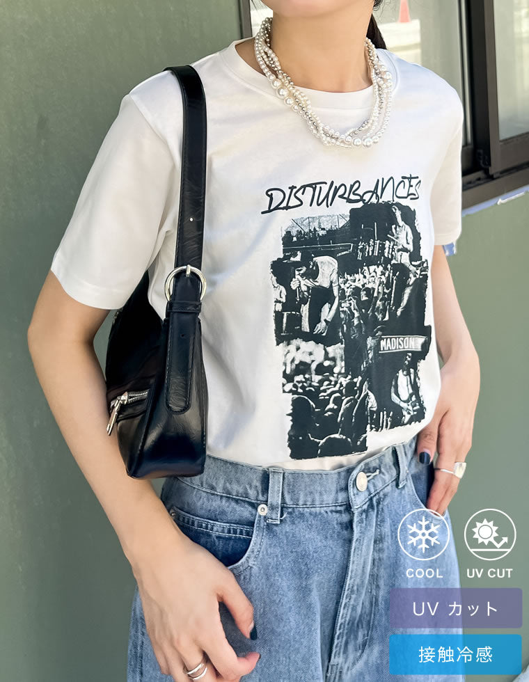 ロックなtシャツ モノトーン