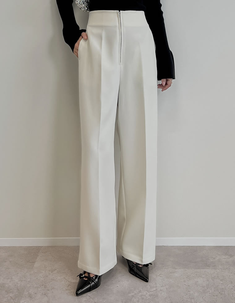 カットツイルハイウエストジップパンツ - パンツ通販 | 人気レディース