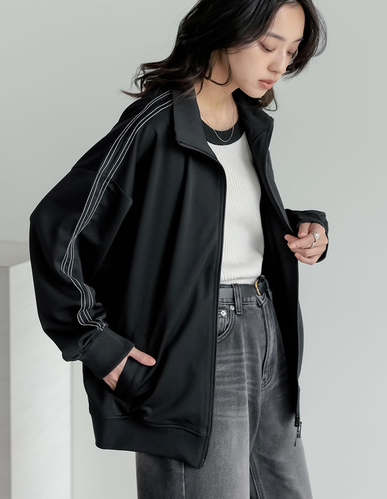 チェーンステッチライントラックジャケット - ジャケット/アウター通販