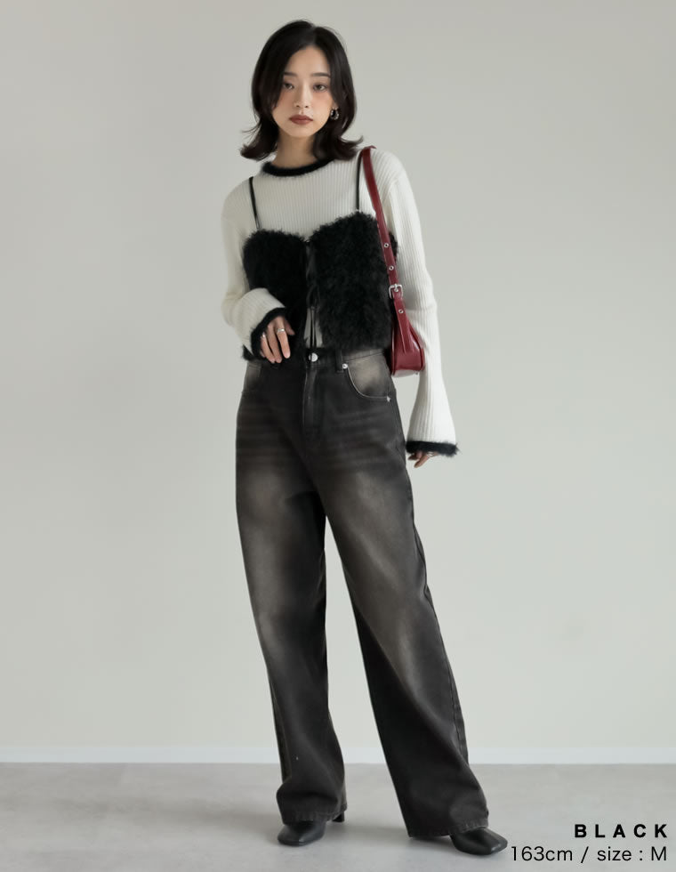 フェザーボアバルーンビスチェ - トップス通販 | 人気レディース