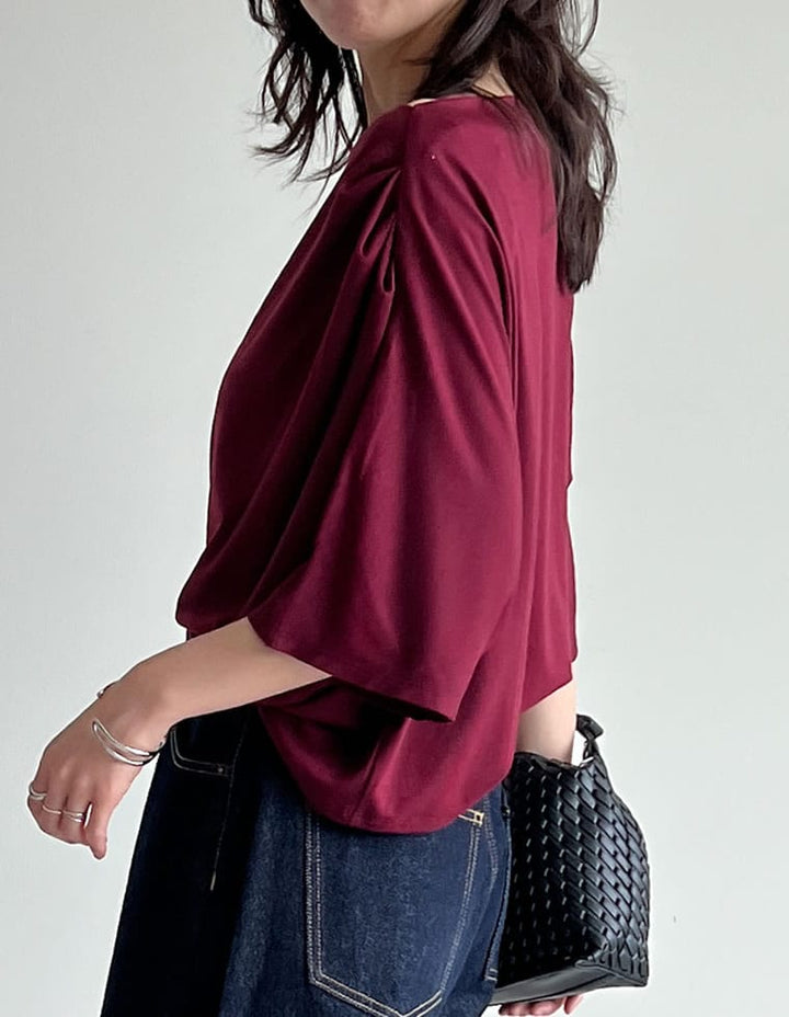 【TIME SALE 50%OFF ¥2,998⇒¥1,499】2WAYカットワンショルドレープトップス[mb] トップス 人気レディースファッション通販 リエディ