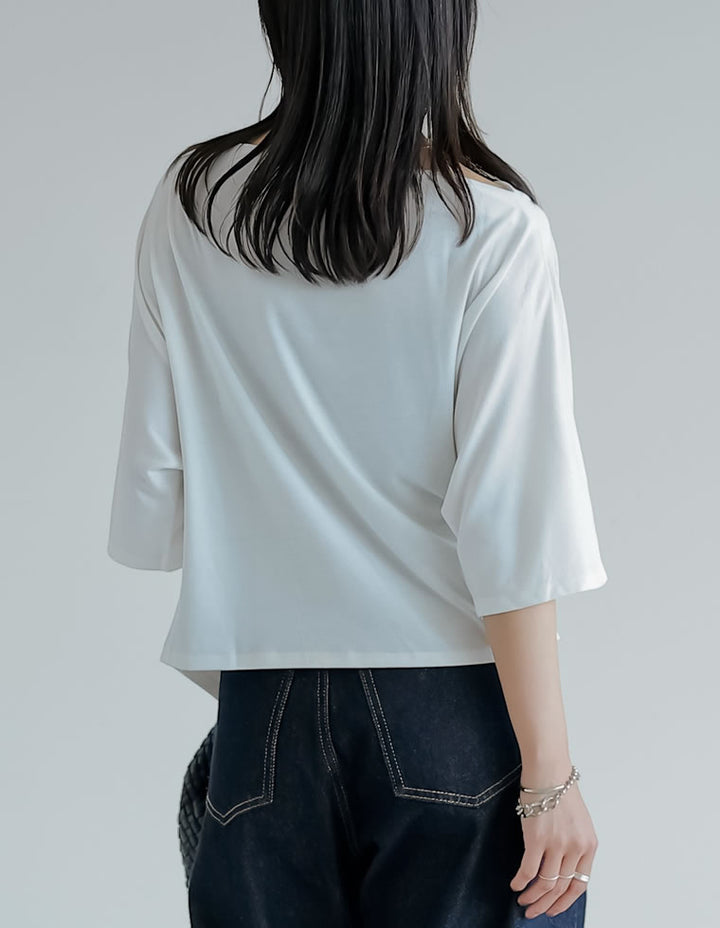 【TIME SALE 50%OFF ¥2,998⇒¥1,499】2WAYカットワンショルドレープトップス[mb] トップス 人気レディースファッション通販 リエディ
