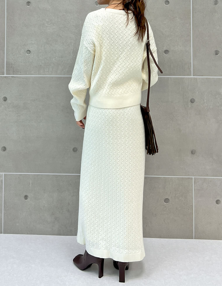 ケーブルニットスカート - スカート通販 | 人気レディースファッション