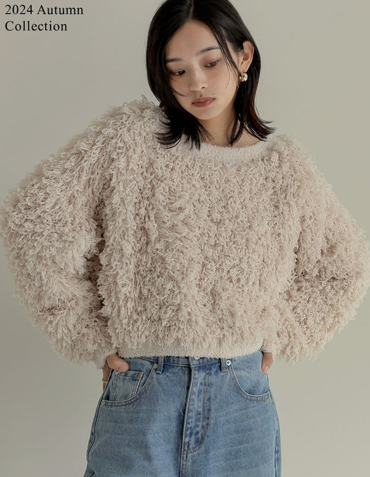 フリンジヤーンニットプルオーバー トップス 人気レディースファッション通販 リエディ