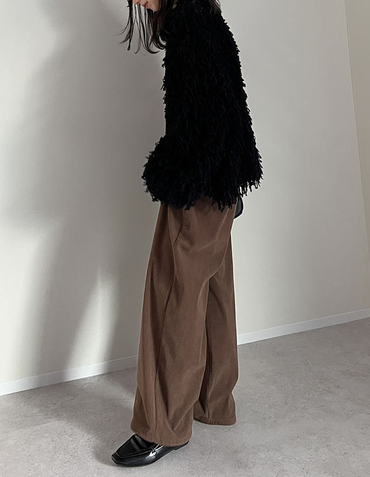 【TIME SALE 20%OFF】ボリュームスリーブループフリンジニットカーディガン トップス 人気レディースファッション通販 リエディ